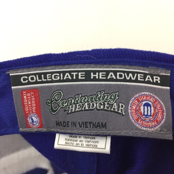 Duke Blue Devils Hat Script Logo Basketball Football Adjustable Sports Dad Cap - Picture 8 of 9